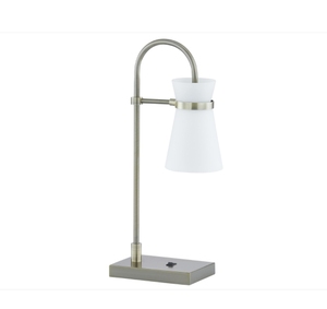 Elegante Lámpara de Mesa de Noche de Aluminio de 18 Pulgadas con Recubrimiento de Polvo Blanco, Duradera, Moderna, para Restaurante, Hotel, Bar, Decoración del Hogar, Eléctrica - Product Image 5