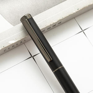 Bolígrafo de Metal Negro de Lujo con Logotipo Personalizado y Ancho de Escritura de 1.0 mm - Product Image 2