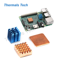 Disipador de calor de cobre de 13*12*5mm Bloque de cobre de 12*12mm para Raspberry Pi 2 3 4 B +