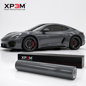Film de protection de voiture XP3M Battleship Gray OEM Gloss TPU Color PPF 7,5 mil auto-réparant anti-rayures anti-jaunissement avec canaux de libération d'air - Product Image 3