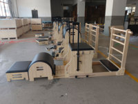 Silla y Barril de Pilates Combinados, Silla y Barril para Pilates, Combinación de Silla y Barril, Base de Silla de Pilates con Longitud Ajustable