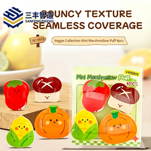 ชุดพัฟฟองน้ำแต่งหน้าสองด้านสีม่วงน่ารัก พัฟแป้งรังผึ้งเนื้อนุ่มพร้อมแพ็คเกจการ์ดเก็บของ รองพื้นบิวตี้ - Product Image 1