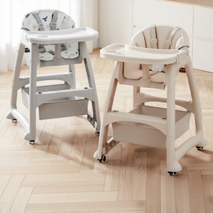 Chaise haute pour bébé en plastique de style KFC pour hôtel, <span class=keywords><strong>restaurant</strong></span>, usage commercial, réglable, avec ceinture de sécurité à cinq points, unisexe, vente en gros - Product Image 1