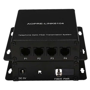 1 Par de Convertidores de Fibra Óptica para Teléfono de 4 Canales - Product Image 1