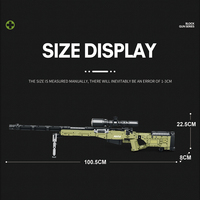 Reobrix 77026 Super Sniper Firearms, briques de construction DIY, armes à feu DIY, jouets pour enfants, cadeau, 1336 pièces, ensembles de blocs de construction