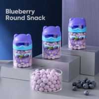 Aimo Instant Flavour Kaascracker - Zoete en knapperige textuur - Blauwe bessensmaak 14 gram. Kant-en-klare verpakkingen.