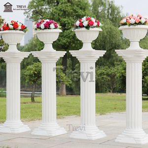 Colonna di capitale della colonna di marmo naturale rotonda decorativa di nozze di progettazione occidentale italiana da vendere - Product Image 2