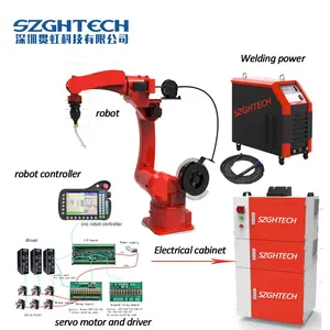 Robô soldador 6 dof, alta qualidade, preço barato, comercial, mag/tig/mig, braço robótico de soldagem industrial