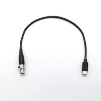 Werkseitig OEM USB Typ C Stecker mit Licht zu XLR 4Pin Mini Buchse/Stecker DMX Audio Kabel