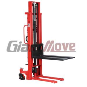 अच्छी गुणवत्ता वाली विशाल चाल हैंडलिंग उपकरण 1000 किलोग्राम उठाने उपकरण, मैनुअल हाइड्रोलिक हैंड स्टेकर फोर्कलिफ्ट - Product Image 3