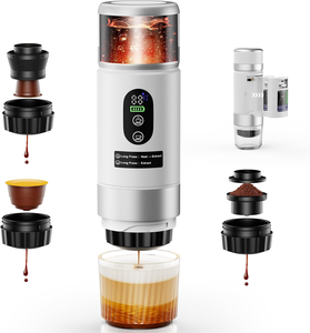 เครื่องชงกาแฟเอสเพรสโซแบบพกพา 3-in-1 ดีไซน์ใหม่ แรงดัน 20 บาร์ ใช้ได้กับกาแฟบดและแคปซูล เหมาะสำหรับการเดินทาง แคมป์ปิ้ง และใช้ในรถยนต์ - Product Image 1
