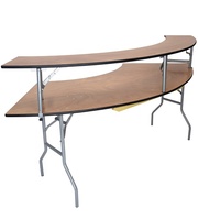 Table à manger pliante en contreplaqué de style moderne 183*30*30 CM pour la maison et l'hôtellerie