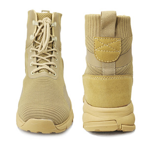 DF DFM01 Personnalisable, Chaussures d'été respirantes en maille tricotée couleur coyote, légères avec semelle extérieure en EVA, pour hommes, en stock - Product Image 2