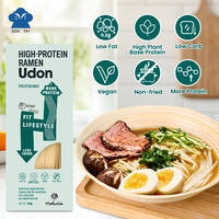 Pâtes végétaliennes à faible teneur en glucides, saveur miso, 22 g de protéines, marque privée, en boîte, pour les passionnés de fitness