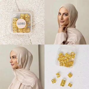 2025 NOUVEAU LOGO Personnalisé 20 pièces/boîte Anneaux et Pinces à Cheveux pour Femmes Accessoires de Coiffure Personnalisés Tresses Dreadlocks Hijab Foulard - Product Image 2