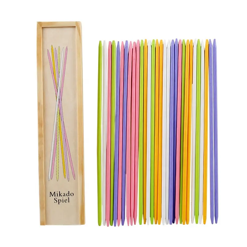 Factory Direct Sale Educational Toy Wooden Mikado Game Wooden Stick Game Pick Up Sticks Game