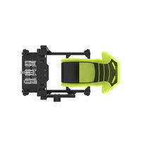 Simulateur de course automobile avec pédales, frein à main, volant, cockpit, siège de jeu, support de simulateur de course automobile