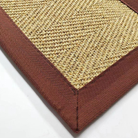 Nouveau design Tapis en sisal tressé plat moderne, ignifuge, écologique, antidérapant, fabriqué à la machine