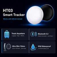 Traceur intelligent à batterie longue durée (12 mois) compatible Apple Find My et Google Find Hub, double système, étanchéité IP68, pour clés, portefeuille, bagages et sacs