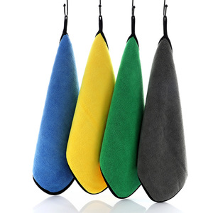 Serviette de lavage auto Kim Ryan 30x30cm 30x40cm 30x60cm Double face en polaire corail épaissie, absorbante, séchage rapide, nettoyage polyvalent - Product Image 3