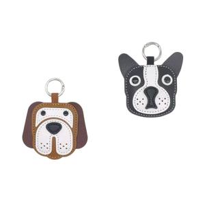Llavero de cuero para cachorros, colgante de cuero Bulldog <span class=keywords><strong>Beagle</strong></span> de fábrica para mochila, llaves de coche, carteras - Product Image 5