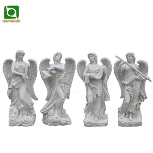 Statua Decorativa da Giardino in Marmo Bianco di Alta Qualità, Figura di <span class=keywords><strong>Angelo</strong></span> o Dea <span class=keywords><strong>delle</strong></span> Quattro Stagioni - Product Image 2