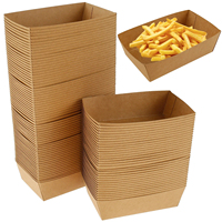 Plateaux de nourriture en papier brun Kraft résistant à l'huile, fournitures de fête d'anniversaire de noël, moules à pâtisserie, gadgets de cuisine