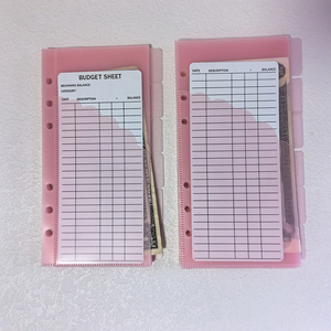 Nuovo Design Impermeabile Portasoldi con Bordo a Conchiglia Libro per Budget delle Spese Busta Portacontanti a Doppia Tasca - Product Image 5