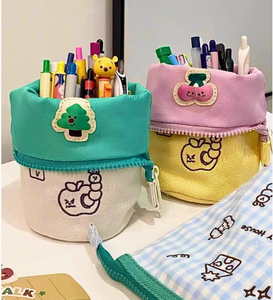 Estuche Vertical Simple para Lápices, de Gran Capacidad, para Almacenamiento de Artículos de Papelería, para Estudiantes de Secundaria - Product Image 2