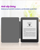 Casing Kulit PU Putar 360 Derajat Desain Khusus untuk Kindle Paperwhite Generasi ke-13 KPW7 2026, Casing E-Reader dengan Bagian Belakang Transparan Magnetik yang Dapat Dilepas