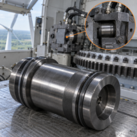 Piston de frein à inertie CNC personnalisé en acier 42CrMo pour systèmes d'éoliennes