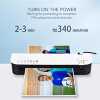 Plastifieuse automatique Quanheng A4 A3 pour bureau, machine à plastifier à chaud et à froid, avec film de plastification et coupe-rond intégrés