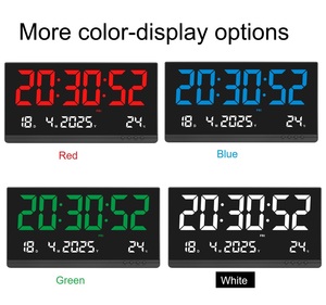 Horloge murale <span class=keywords><strong>calendrier</strong></span> numérique LED <span class=keywords><strong>de</strong></span> haute qualité <span class=keywords><strong>avec</strong></span> grand numéro affichage <span class=keywords><strong>de</strong></span> la température <span class=keywords><strong>de</strong></span> la date pour la décoration murale du salon à la maison - Product Image 3