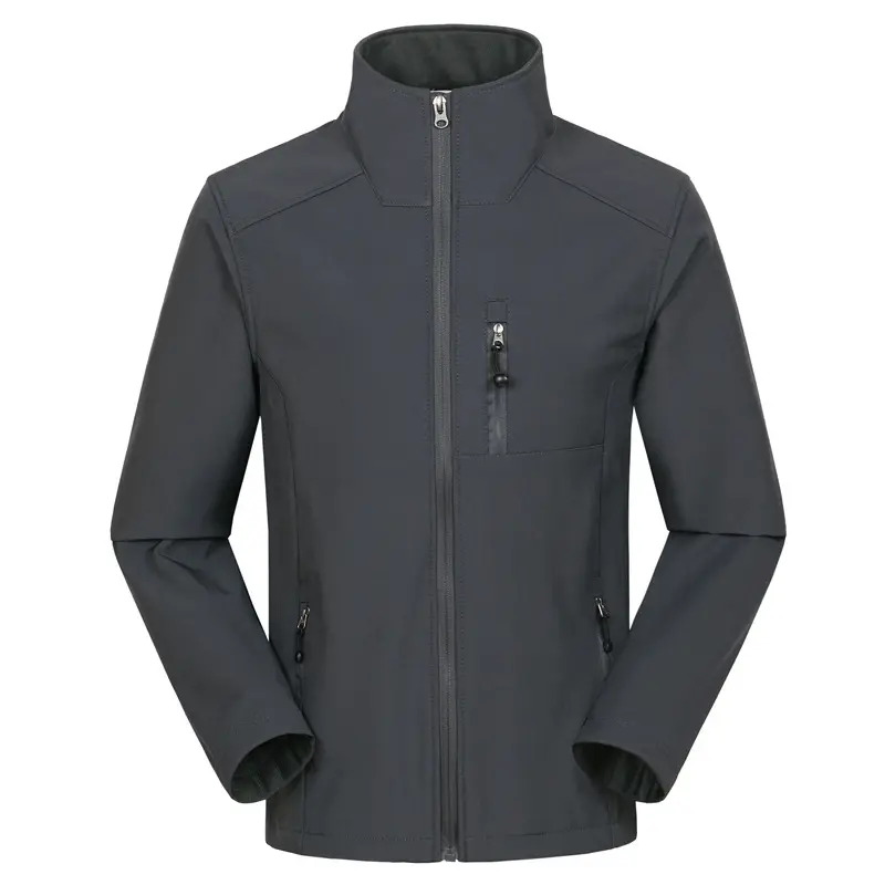 Nouvelle mode logo personnalisé en plein air hommes softshell polaire veste plaine vêtements imperméables