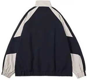 定制空白工作服轻质外套时尚100% 尼龙风衣拉链实用夹克