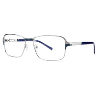 Montures de lunettes optiques en métal FRROCE, taille super grande, 58 mm, pour hommes, visage large, montures carrées pour affaires