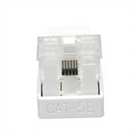 RJ45 UTP Ethernet Dişi Keystone Cat5e Uyumlu Modüler Jak, Fosfor Bronz ve Altın Kaplama Yaylı ve ABS/PC Malzemeli
