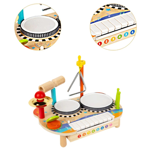 Clavier électronique multifonctionnel, support de batterie, puzzle pour enfants, jouets musicaux amusants, instruments de percussion. - Product Image 4