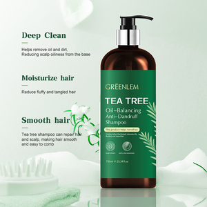 Champú Greenlem Refrescante con Aceite de Árbol de Té para Cabello Graso, Limpieza Profunda del Cuero Cabelludo, Reduce la <span class=keywords><strong>Caspa</strong></span> y las Raíces Escamosas y con Picazón - Product Image 5