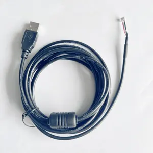 Conector USB macho a 4 pines de 1,25mm con cable de alimentación de bucle magnético blindado