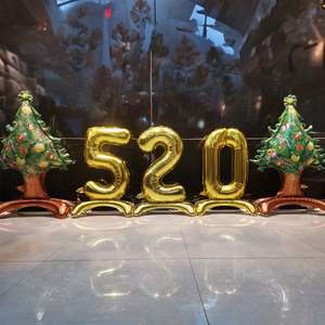 Globo de película de aluminio de árbol de Navidad de pie creativo 2022 nuevo producto para fiestas navideñas BOLA DE Navidad y adornos de árbol - Product Image 4