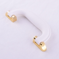 Poignée de traction en plastique blanc pour valise, bagage, boîte à bijoux en bois et accessoires