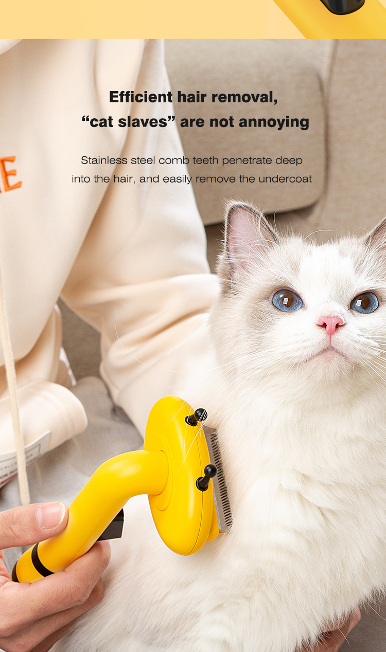 Hot Sale Pet Hair Remover Comb Brush Self Cleaning Bee Pet Dog Cat Hair Remover Tool Comb