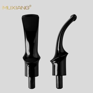 Muxiang 3mm Curved Pipe Mouthpiece Bent Handle Acrylic Smoking Accessory Reusable - Product Image 2