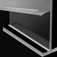 Support de signalisation transparent double face en plastique A4, cadre photo de bureau, présentoir de menu de table en acrylique pour usine