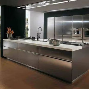 Gabinetes de Cocina Planos Multifuncionales Ecológicos de Madera Maciza MFC con Almacenamiento Extraíble para Ollas y Tazones, para Uso Junto a la Mesa - Product Image 1