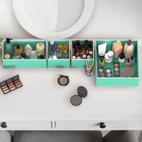 6 packs d'organisateurs de tiroirs pour vêtements, organisateurs et rangements en tissu tissé pour vêtements de bébé dans la chambre