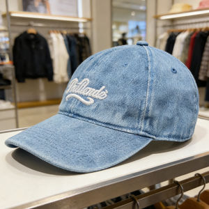 Gorra de Béisbol de Mezclilla Azul Claro con Bordado Blanco, Correa Ajustable, Ligera, Informal, para Actividades al Aire Libre - Product Image 3