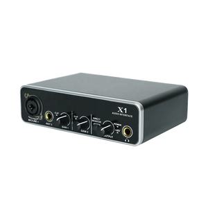 MX4プロフェッショナルサウンドカードオーディオインターフェースキットスタジオマイク、ポッドキャスティングコンピューター歌唱録音用ヘッドフォン付き - Product Image 3