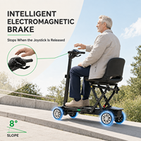Scooter électrique AURORIDE ES-F2 Carbon Lite et respectueux de l'environnement, approuvé par les compagnies aériennes, avec deux batteries amovibles pour personnes âgées